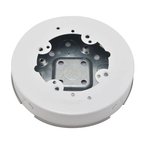 white outdoor electrical box|shallow round exterior electrical box.